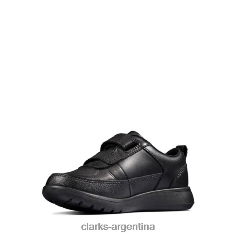 Clarks niños 2FZPZ5867 clarks scape flare de cuero negro niño cuero negro cuero negro