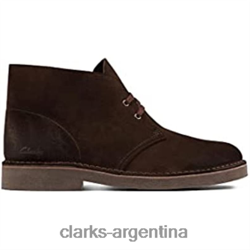 Clarks unisexo 2FZPZ19 botas clarks desert boot 2 de ante marrón oscuro