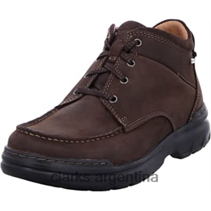 Clarks unisexo 2FZPZ204 botas rockie 2 hi gore-tex nobuck marrón clarks