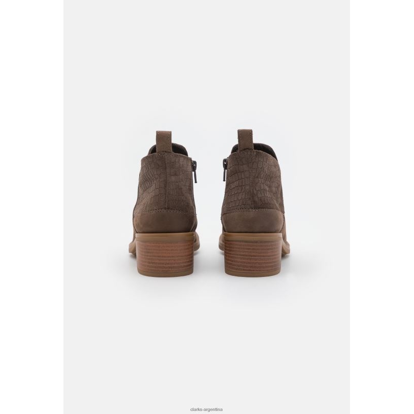 Clarks unisexo 2FZPZ7069 botines memi con cremallera clarks taupe gris pardo