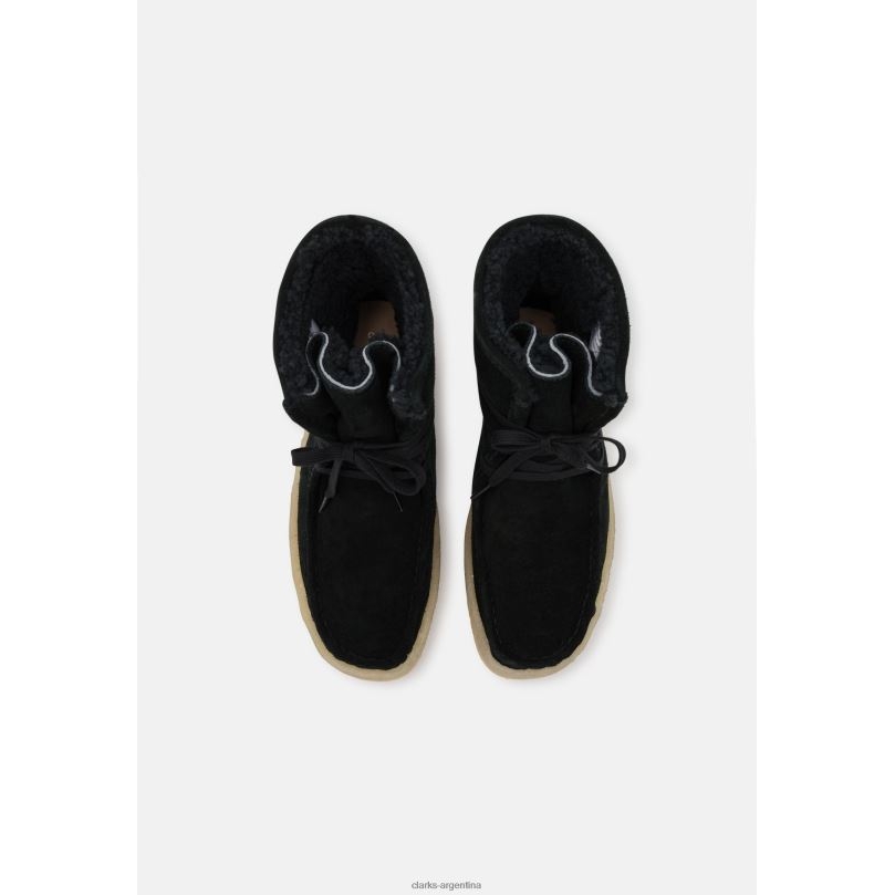 Clarks unisexo 2FZPZ7085 botines wallabee cup con cordones clarks negro negro