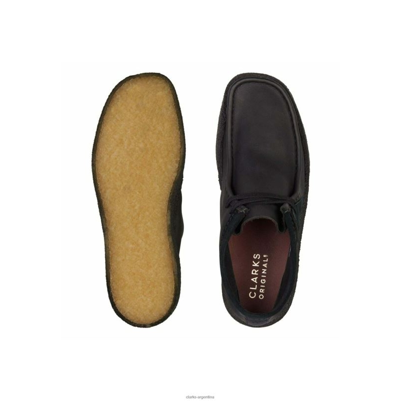 Clarks unisexo 2FZPZ7164 botines negros con cordones wallabee cup bt clarks negro