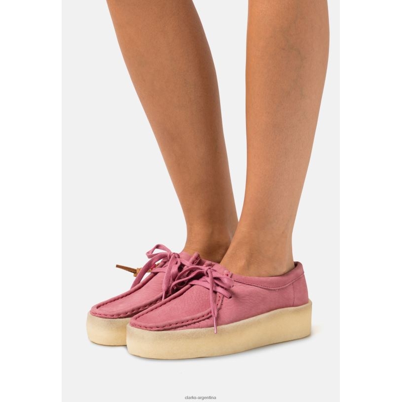 Clarks unisexo 2FZPZ6939 zapatos casuales con cordones clarks wallabee cup rosa rosa