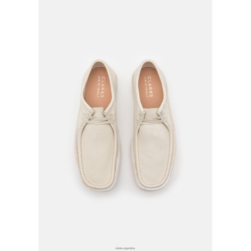 Clarks unisexo 2FZPZ7136 clarks wallabee cup zapatos casuales con cordones blanco
