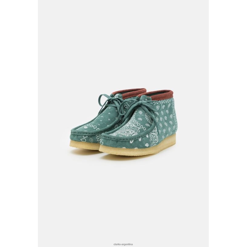 Clarks unisexo 2FZPZ7147 zapatos casuales con cordones clarks wallabee verdes verde