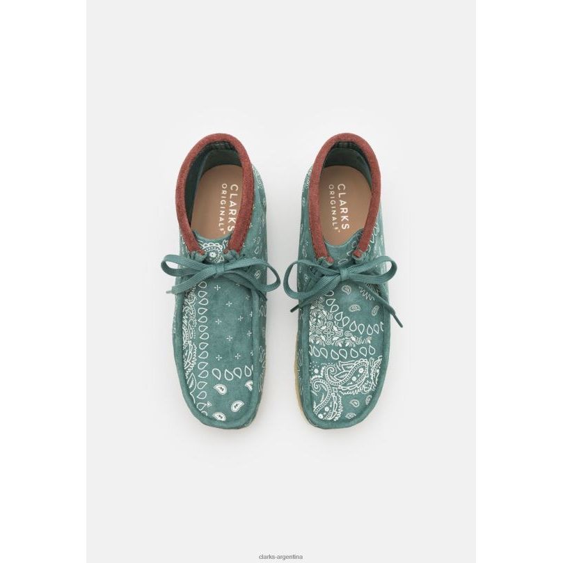 Clarks unisexo 2FZPZ7147 zapatos casuales con cordones clarks wallabee verdes verde
