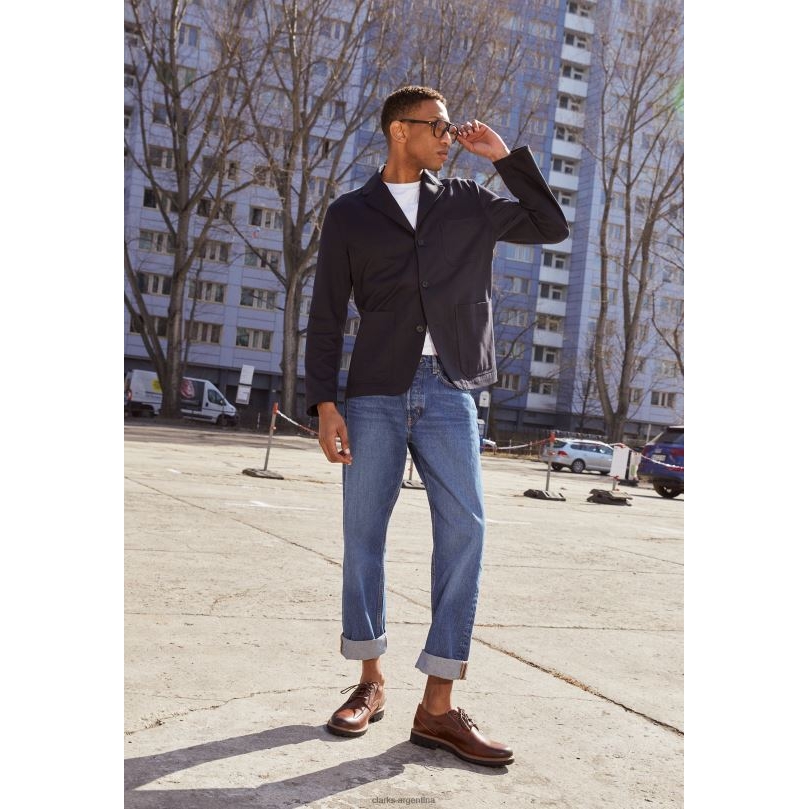 Clarks unisexo 2FZPZ7152 braun clarks batcombe hall zapatos casuales con cordones braun