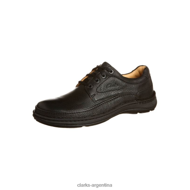 Clarks unisexo 2FZPZ7160 clarks negros naturaleza tres zapatos casuales con cordones negro