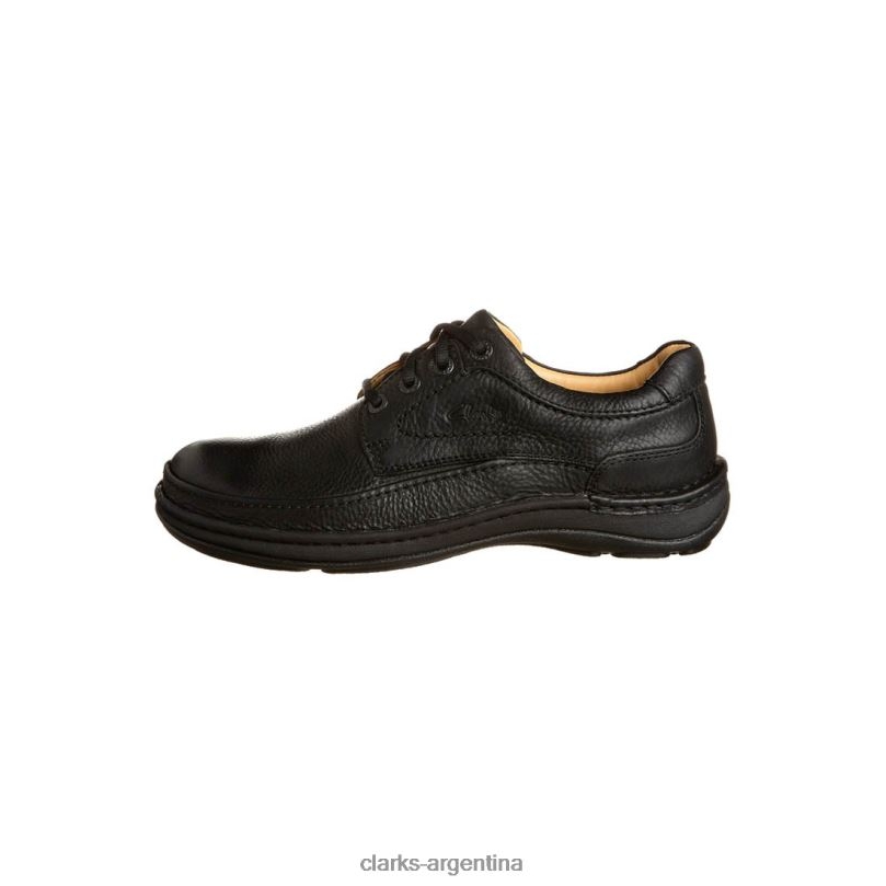 Clarks unisexo 2FZPZ7160 clarks negros naturaleza tres zapatos casuales con cordones negro