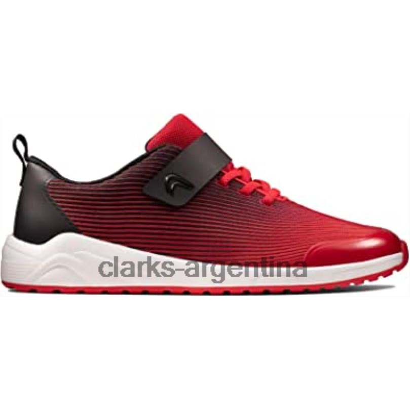 Clarks unisexo 2FZPZ1441 Zapatillas clarks aeon pace juvenil textil rojo