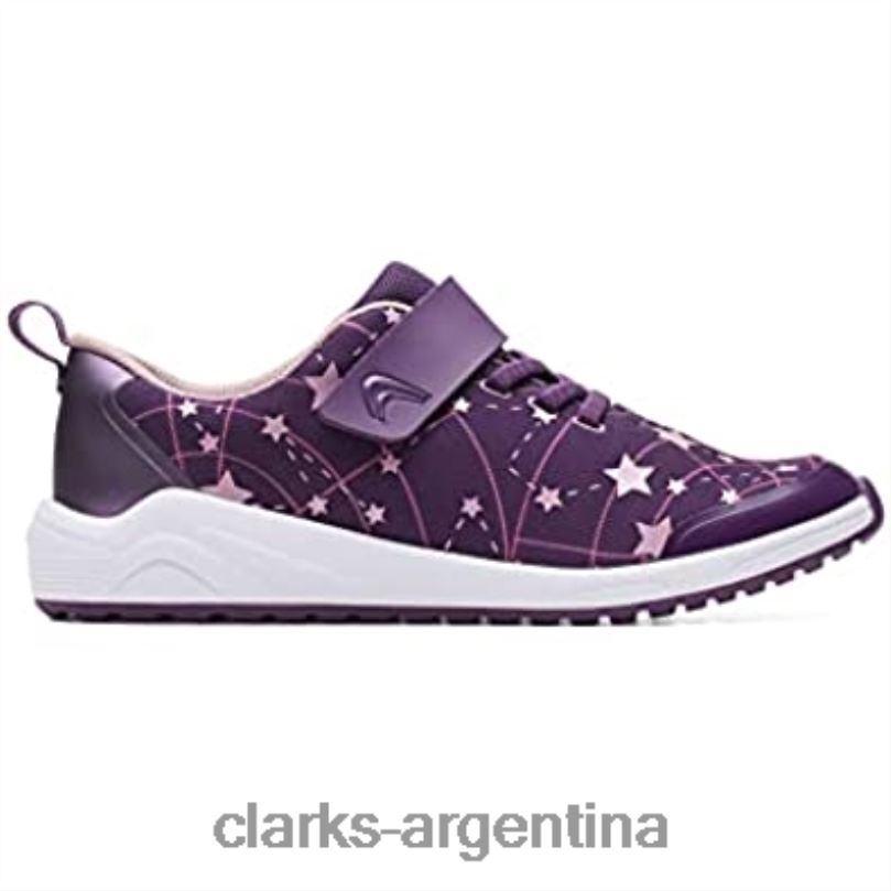 Clarks unisexo 2FZPZ356 zapatillas deportivas aeon late old textiles violeta combi clarks