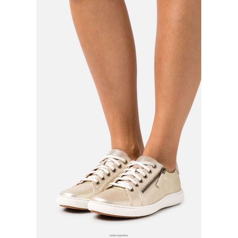 Clarks unisexo 2FZPZ6902 zapatillas nalle encaje champagne clarks champán