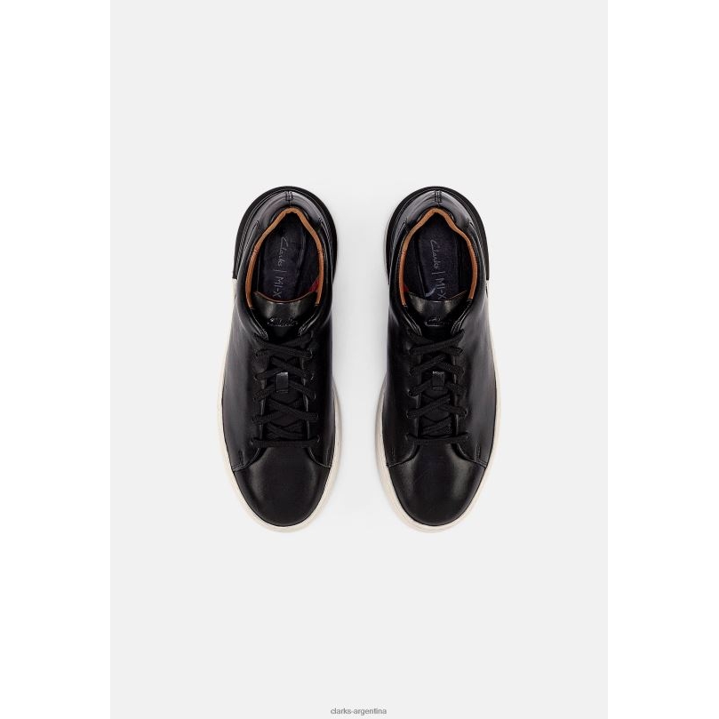 Clarks unisexo 2FZPZ7099 zapatillas clarks court lite de encaje negras negro