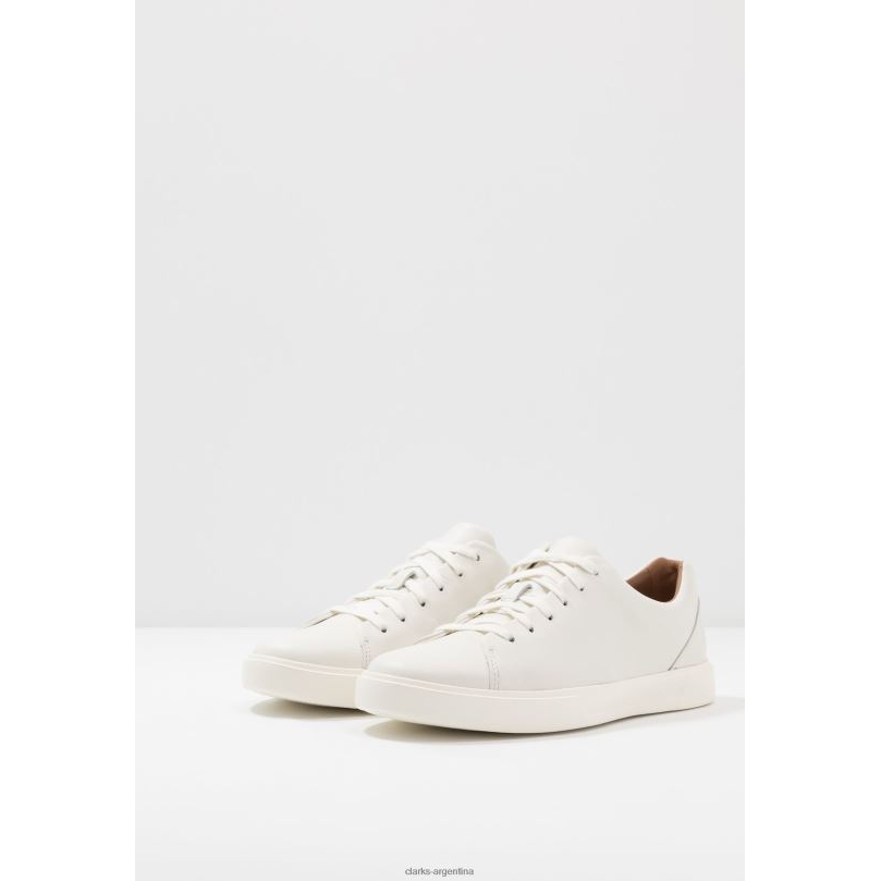 Clarks unisexo 2FZPZ7103 zapatillas costa encaje clarks blanco blanco