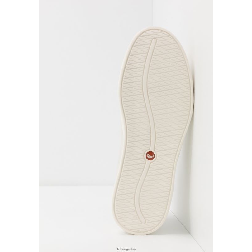 Clarks unisexo 2FZPZ7103 zapatillas costa encaje clarks blanco blanco