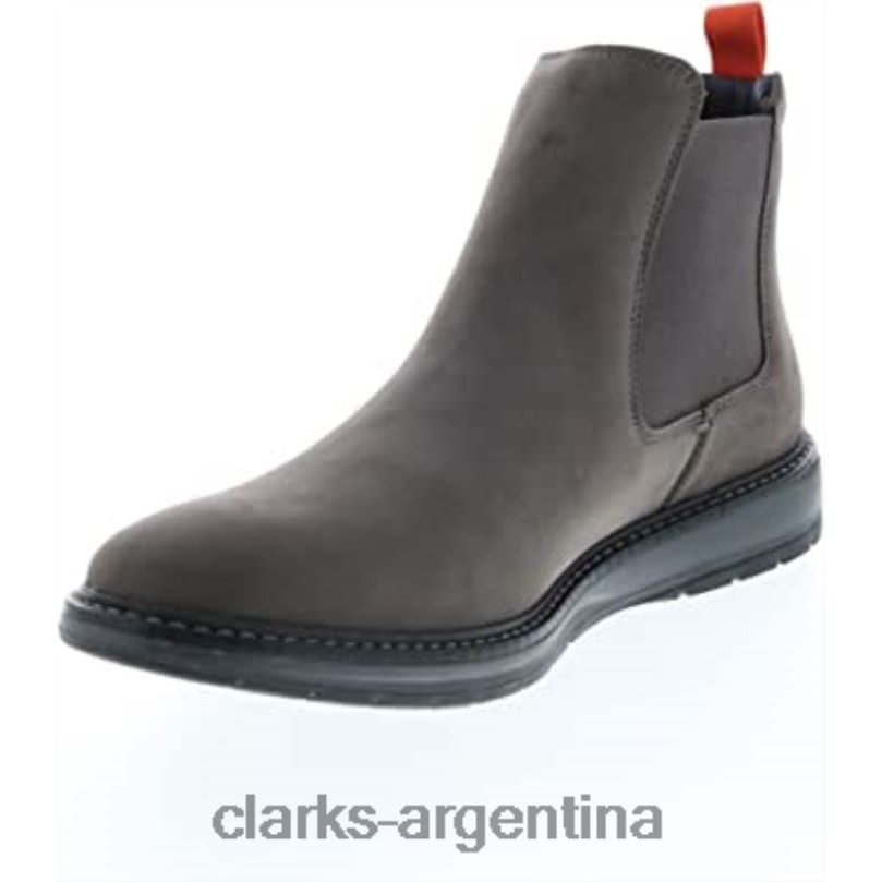 Clarks unisexo 2FZPZ145 Clarks top de nobuk gris oscuro nubuck gris oscuro