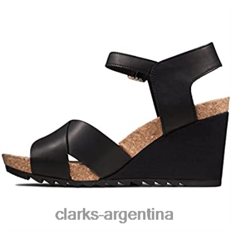 Clarks unisexo 2FZPZ1479 clarks flex sol negros cuero negro cuero negro