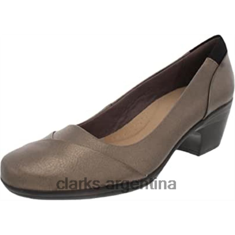 Clarks unisexo 2FZPZ168 clarks emily alexa metalizado sintético 9 a estrecho