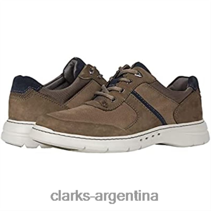 Clarks unisexo 2FZPZ1756 corbata gris nubuck un brawley clarks nubuck gris