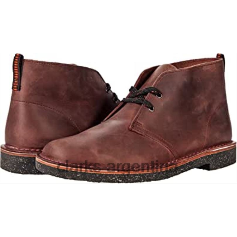Clarks unisexo 2FZPZ2561 clarks bushacre 3 cuero burdeos