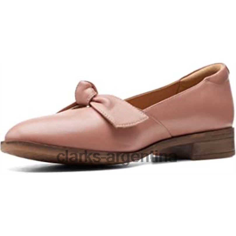 Clarks unisexo 2FZPZ436 clarks trish wave de cuero rosa cuero rosa