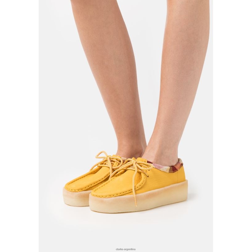 Clarks unisexo 2FZPZ6947 mocasines clarks wallabee cup amarillos amarillo