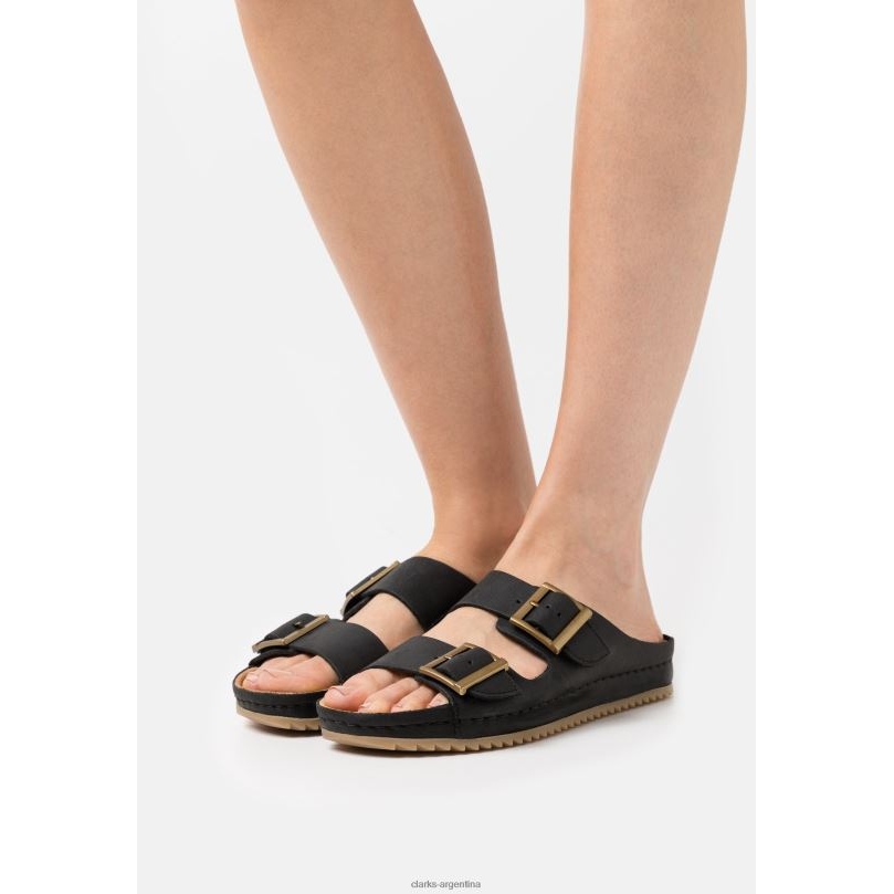 Clarks unisexo 2FZPZ6952 pantuflas clarks brookleigh sun negras negro