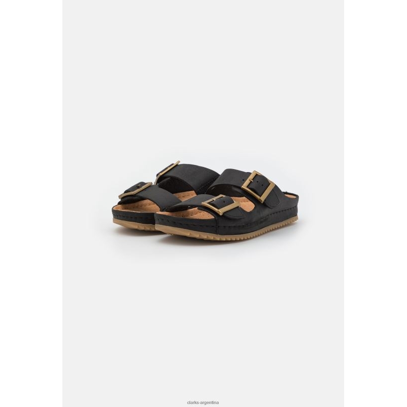 Clarks unisexo 2FZPZ6952 pantuflas clarks brookleigh sun negras negro