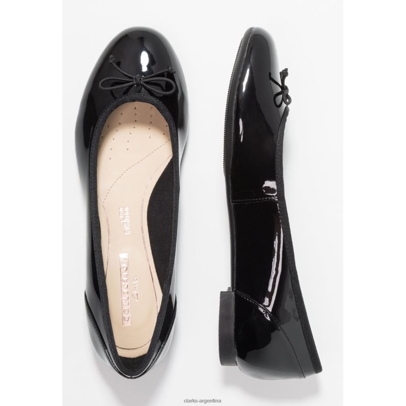 Clarks unisexo 2FZPZ7056 bailarinas clarks couture floral negras negro