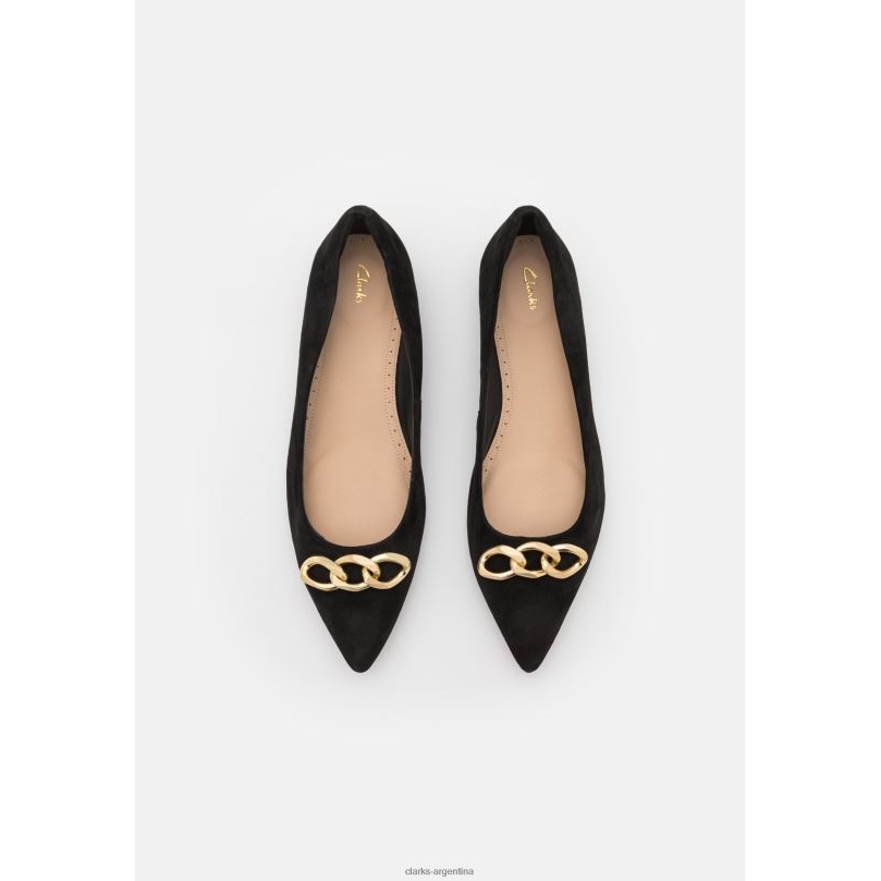 Clarks unisexo 2FZPZ7057 bailarinas clarks laina negras negro