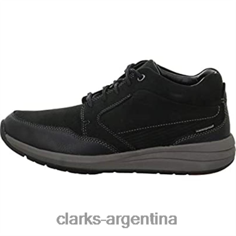 Clarks unisexo 2FZPZ830 clarks nubuck negro seco costa un