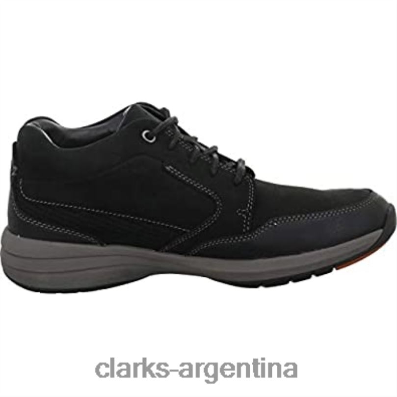 Clarks unisexo 2FZPZ830 clarks nubuck negro seco costa un