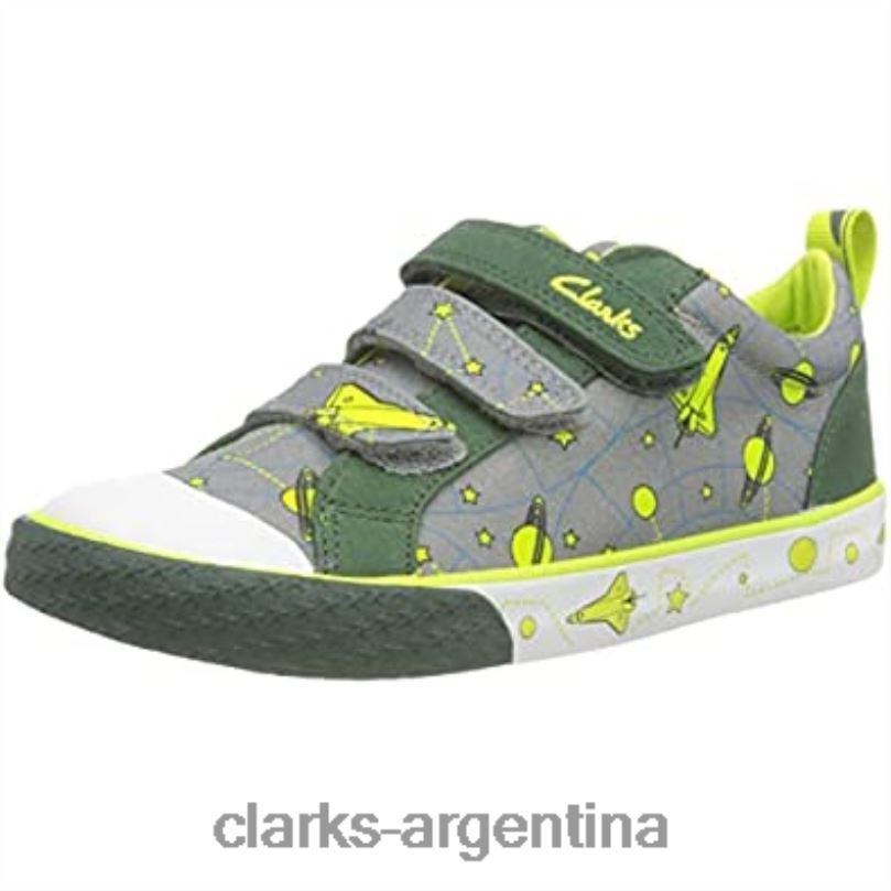 Clarks unisexo 2FZPZ868 gris interés zorro lo o zapatillas clarks