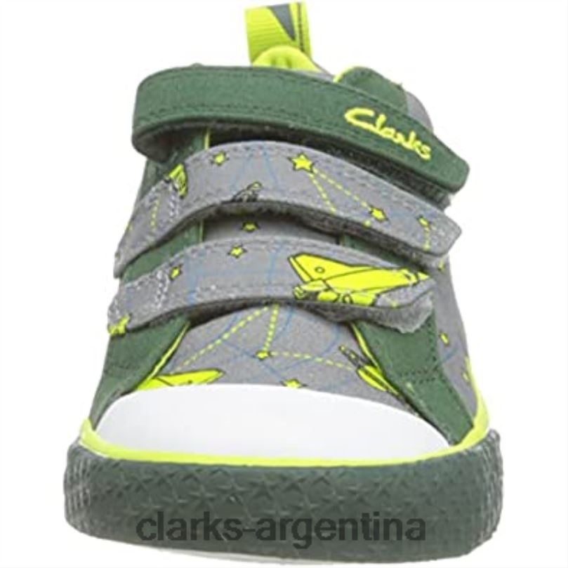 Clarks unisexo 2FZPZ868 gris interés zorro lo o zapatillas clarks