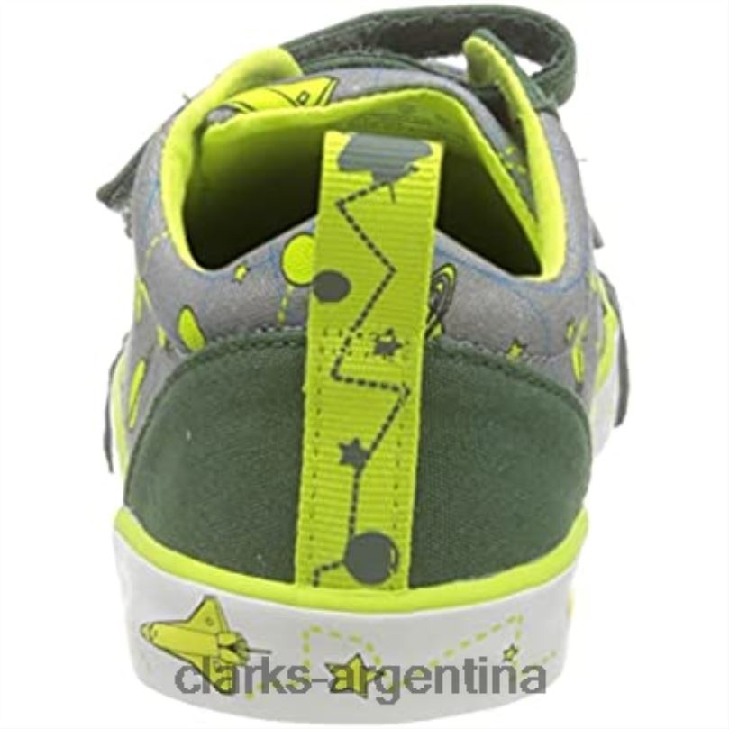 Clarks unisexo 2FZPZ868 gris interés zorro lo o zapatillas clarks