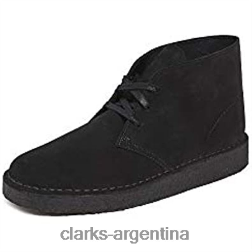 Clarks unisexo 2FZPZ913 clarks ante negro desierto carbón off-white camo ante negro