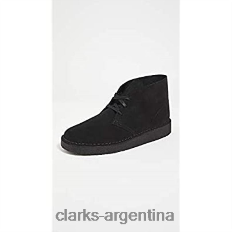 Clarks unisexo 2FZPZ913 clarks ante negro desierto carbón off-white camo ante negro