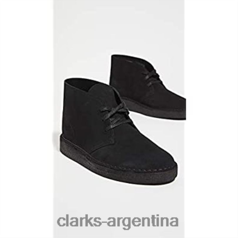 Clarks unisexo 2FZPZ913 clarks ante negro desierto carbón off-white camo ante negro