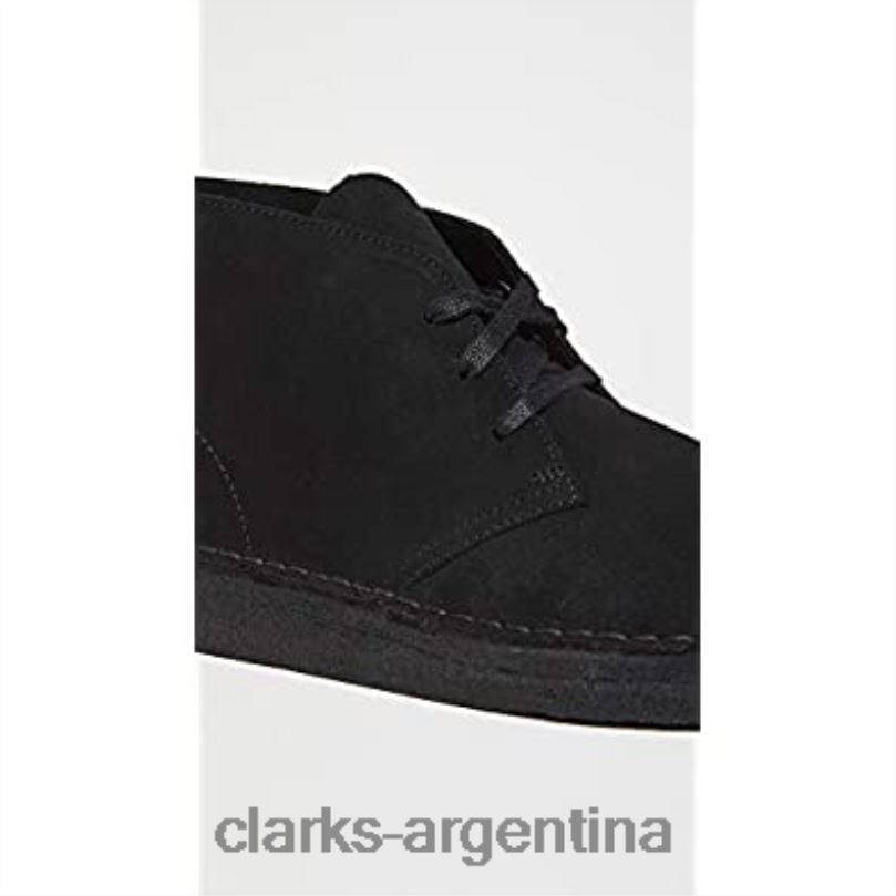 Clarks unisexo 2FZPZ913 clarks ante negro desierto carbón off-white camo ante negro