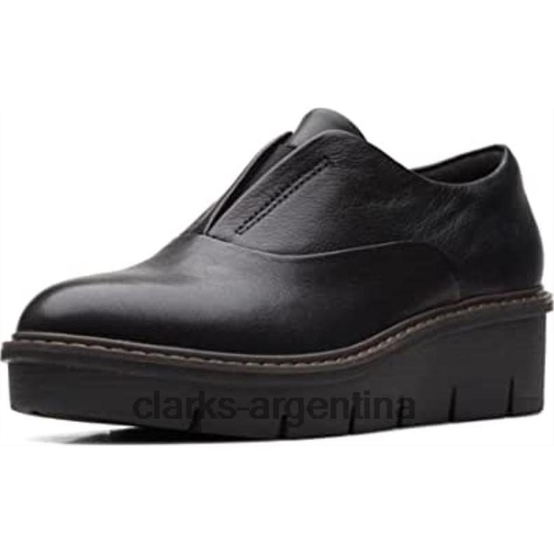 Clarks unisexo 2FZPZ98 clarks airabell cielo negro cuero cuero negro