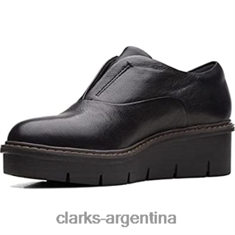 Clarks unisexo 2FZPZ98 clarks airabell cielo negro cuero cuero negro