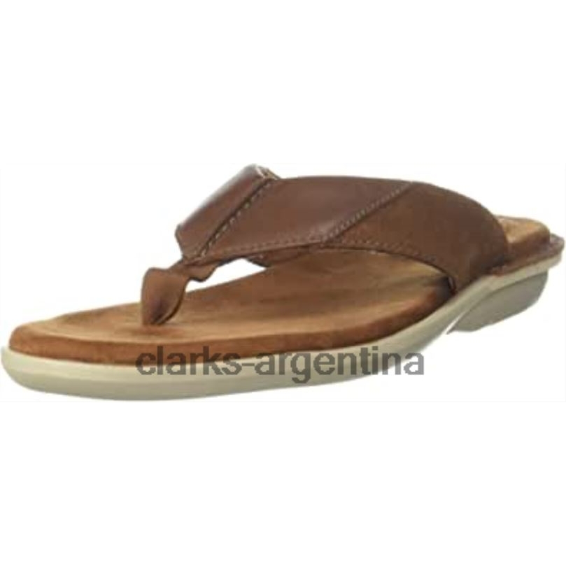 Clarks unisexo 2FZPZ294 sandalias de cuero ellison easy color tostado clarks