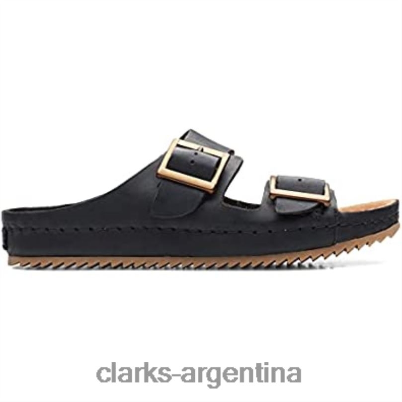 Clarks unisexo 2FZPZ446 sandalias brookleigh sun de piel clarks negros