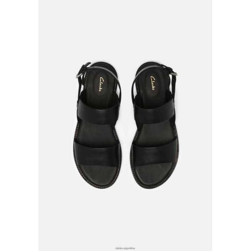 Clarks unisexo 2FZPZ6912 sandalias clarks karsea negras con tiras negro
