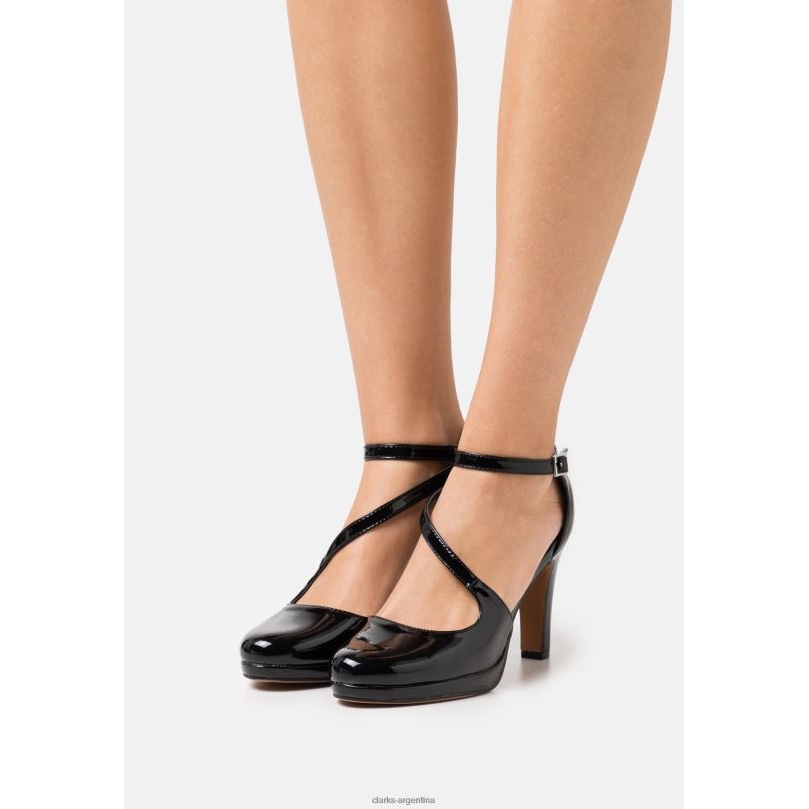 Clarks unisexo 2FZPZ6974 clarks negros de tacones altos de moda negro