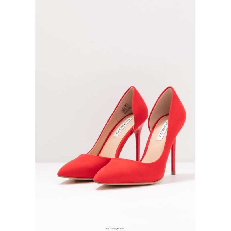 Clarks unisexo 2FZPZ6978 tacones clarks rojos rojo
