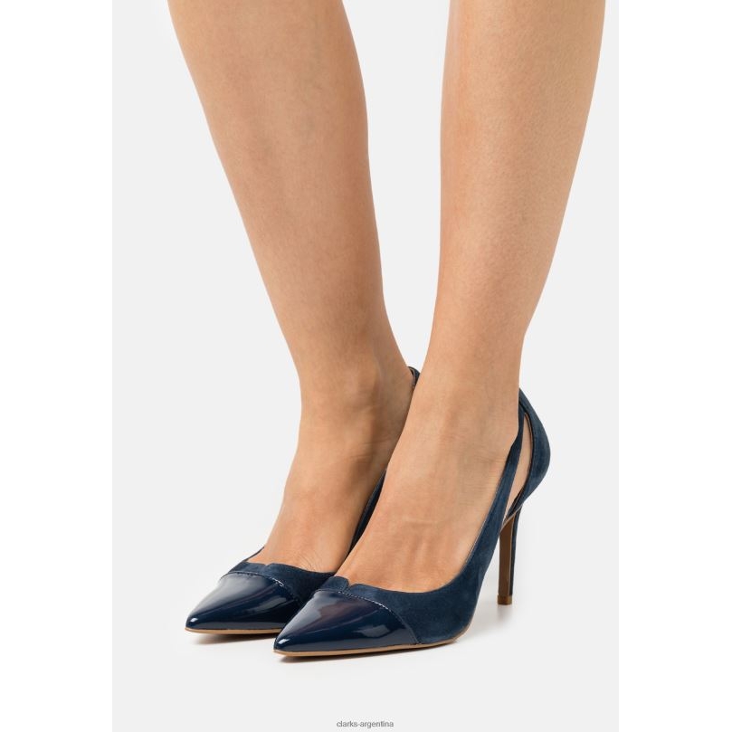 Clarks unisexo 2FZPZ7000 tacones altos de cuero clarks azules azul