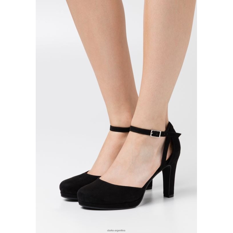 Clarks unisexo 2FZPZ7027 tacones altos clarks negros de moda negro