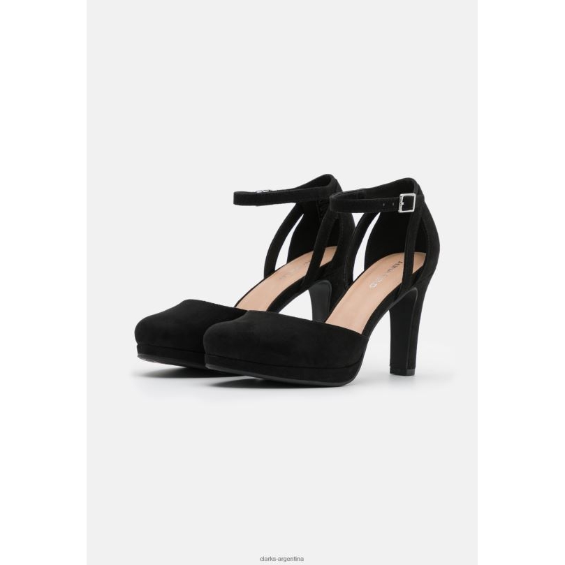 Clarks unisexo 2FZPZ7027 tacones altos clarks negros de moda negro