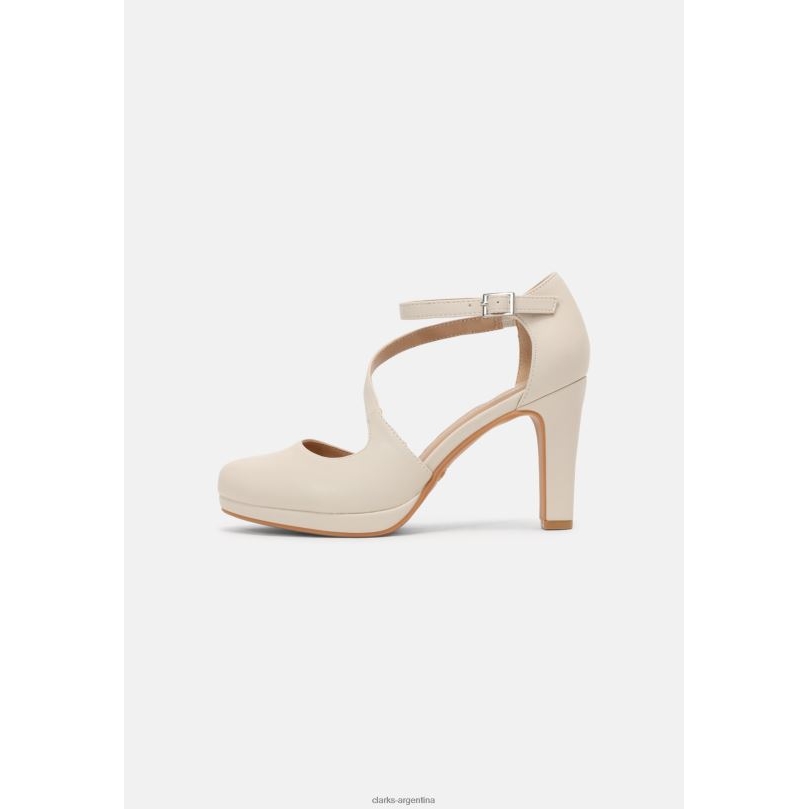 Clarks unisexo 2FZPZ7037 tacones altos clarks blanco roto blanquecino